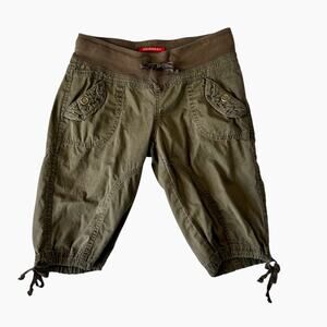 Union Bay Brown Bermuda Shorts Women’s 12R Drawstring Waist